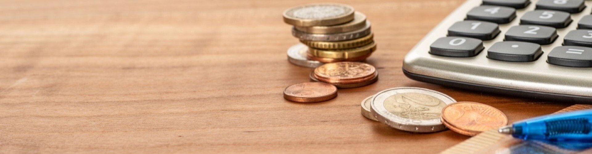 Taschenrechner mit Geld
