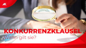 Studiotalk zum Thema „Konkurrenzklausel“, Expertin ist Jasmin Haindl