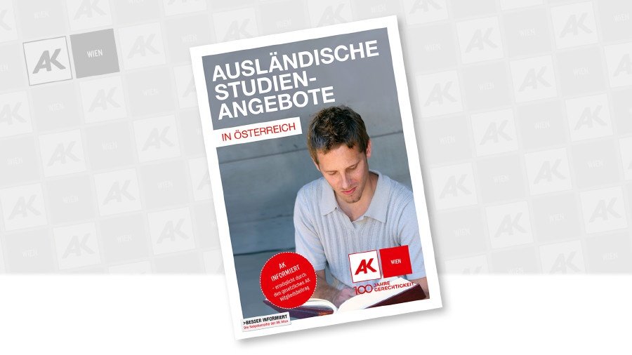 Cover der Broschüre © AK Wien, Dana Heinemann - stock.adobe.com Cover der Broschüre