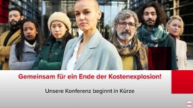 Teaserbild zum Video: 7 Personen, die zusammen stehen und den Betrachter entschlossen und fordernd anblicken. © ÖGB