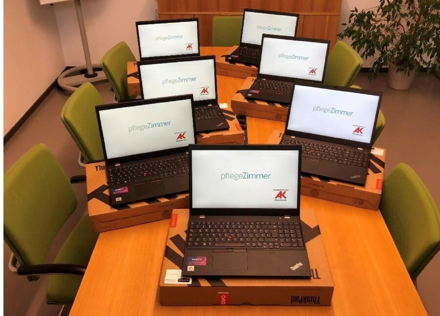 Vom AK-Zukunftsfonds geförderte Hardware © -, Das Pflegezimmer Handels- und Service GmbH Vom AK-Zukunftsfonds geförderte Hardware © -, Das Pflegezimmer Handels- und Service GmbH
