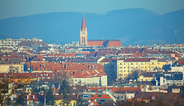 Malerische Aussicht auf Ottakring