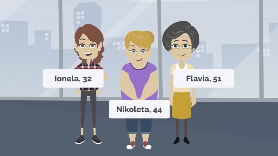Die drei Protagonistinnen der Lehr- & Lernvideos © vida, vidaflex, Vida Die drei Protagonistinnen der Lehr- & Lernvideos © vida, vidaflex, Vida