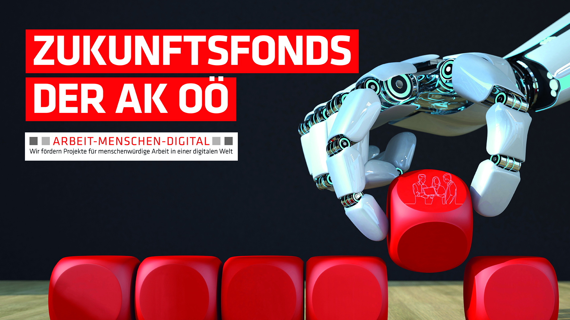 Roboterhand greift Würfel © Alexander Limbach, One Line Man, fotolia | akooe